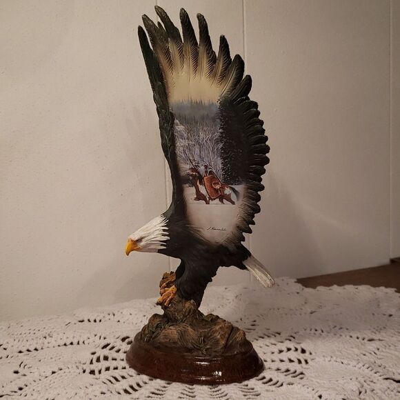 Bradford Exchange "Ancient Legend" Sacred Spirits Collection Eagle Figurine - Picture 2 of 8